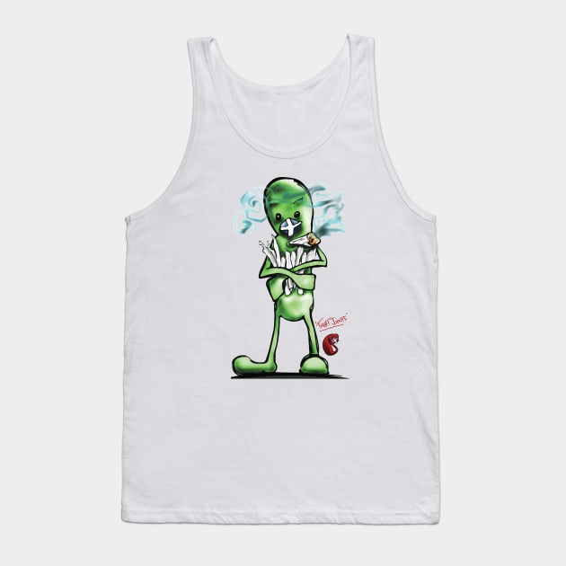 Green Bud in 'Tight Joints' Tank Top by ronnielighto